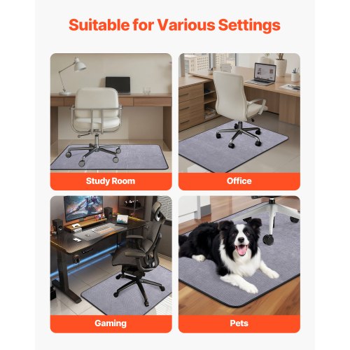 Stolsmatta 91 x 112 cm Kontorsstolsmatta för hårda golv Manchesteryta |  EU
