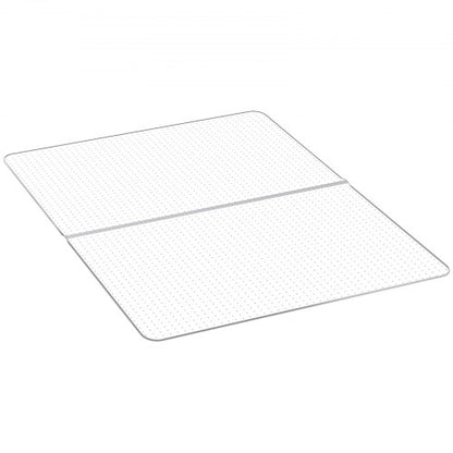 Chair Mat, 60 x 46-inch Office Chair Mat for Low Pile Carpeted Floors, Clear Floor Protector Rug with Studded, Non-Slip & Easy to Clean, Smooth Glide Under Desk Rug for Home Office (Rectangular)