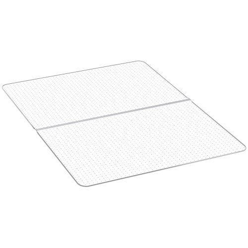 Chair Mat, 60 x 46-inch Office Chair Mat for Low Pile Carpeted Floors, Clear Floor Protector Rug with Studded, Non-Slip & Easy to Clean, Smooth Glide Under Desk Rug for Home Office (Rectangular)