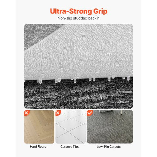 Stuhlunterlage mit Rand 91 x 112 cm für Bürostuhlunterlage für Teppiche | EU