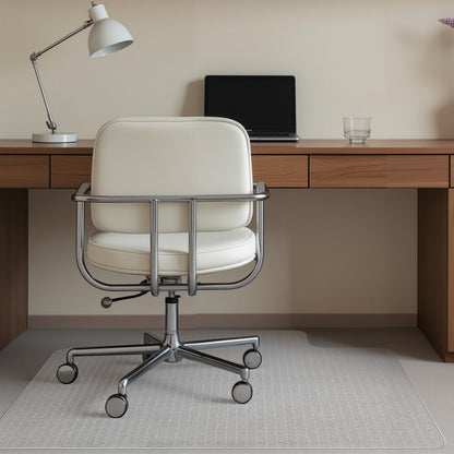 Chair Mat with Lip, 36 x 48-inch Office Chair Mat for Low Pile Carpeted Floors, Clear Floor Protector Rug with Studded, Non-Slip & Easy to Clean, Smooth Glide Under Desk Rug for Home Office
