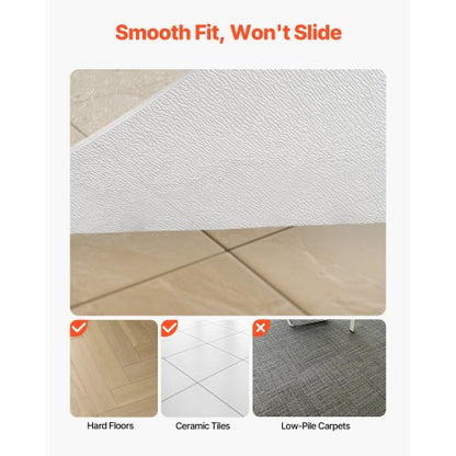 Stolsmatta 91 x 112 cm Transparent kontorsmatta för hårda golv |  EU