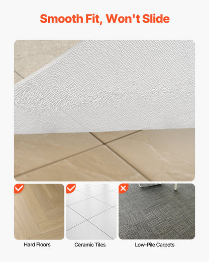Chair Mat, 36 x 48-inch Transparent Office Chair Mat for Hard Floors, Floor Protector for Rolling Chairs, Non-Slip & Easy to Clean, Smooth Glide Under Desk Rug for Home Office (Rectangular)