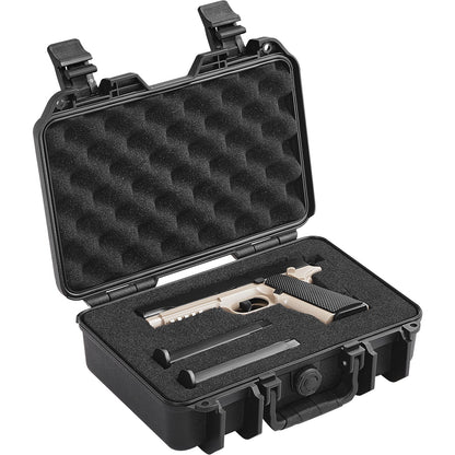 Hard gun cases with pre-cut PU foam lockable gun case for 1 gun