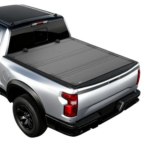 Hard Tri-Fold Truck Bed Tonneau Cover, Compatible with 2019-2025 Dodge Ram 1500 5.6 ft (67.4 in) Bed, Waterproof Low-Profile Hard Folding Truck Tonneau Cover with Aluminum Alloy Support Bar