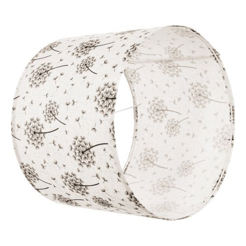 Trommel-Lampenschirme, 2er-Set, 33 x 33 x 25 cm (helles Löwenzahnmuster) | EU