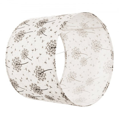 Trommel-Lampenschirme, 2er-Set, 33 x 33 x 25 cm (helles Löwenzahnmuster) | EU