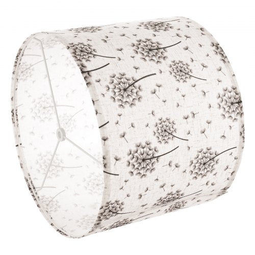 Trommel-Lampenschirme, 2er-Set, 33 x 33 x 25 cm (helles Löwenzahnmuster) | EU