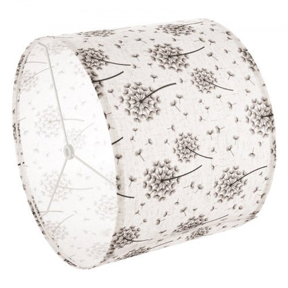 Trommel-Lampenschirme, 2er-Set, 33 x 33 x 25 cm (helles Löwenzahnmuster) | EU