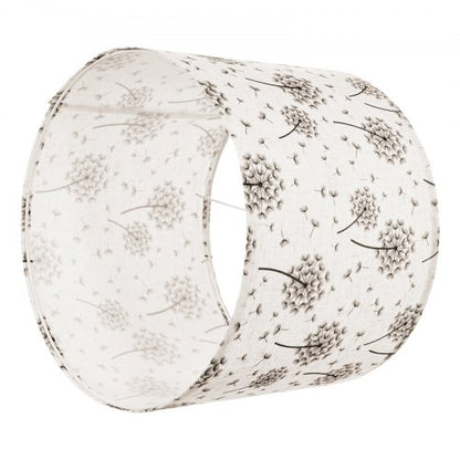 Trommel-Lampenschirme, 2er-Set, 33 x 33 x 25 cm (helles Löwenzahnmuster) | EU