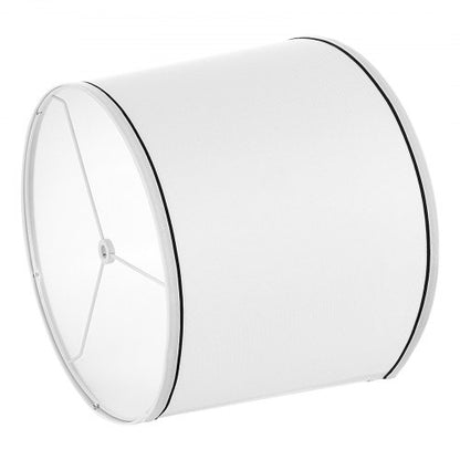 Lampenschirme 2er-Set 28 x 33 x 25 cm Mittlerer Lampenschirm mit Harfe (weiß)