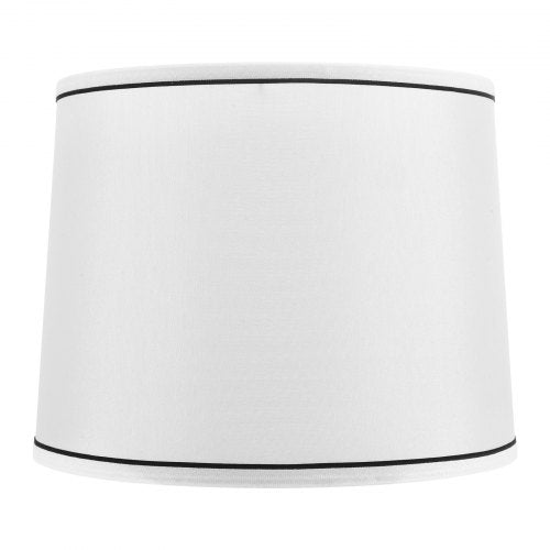 Lampenschirme 2er-Set 28 x 33 x 25 cm Mittlerer Lampenschirm mit Harfe (weiß)