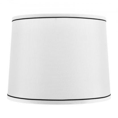 Lampenschirme 2er-Set 28 x 33 x 25 cm Mittlerer Lampenschirm mit Harfe (weiß)