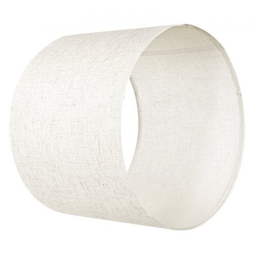 Trommel-Lampenschirme, 2er-Set, 40,6 x 40,6 x 30,5 cm, Lampenschirm mit Harfe (helles Leinen) | EU