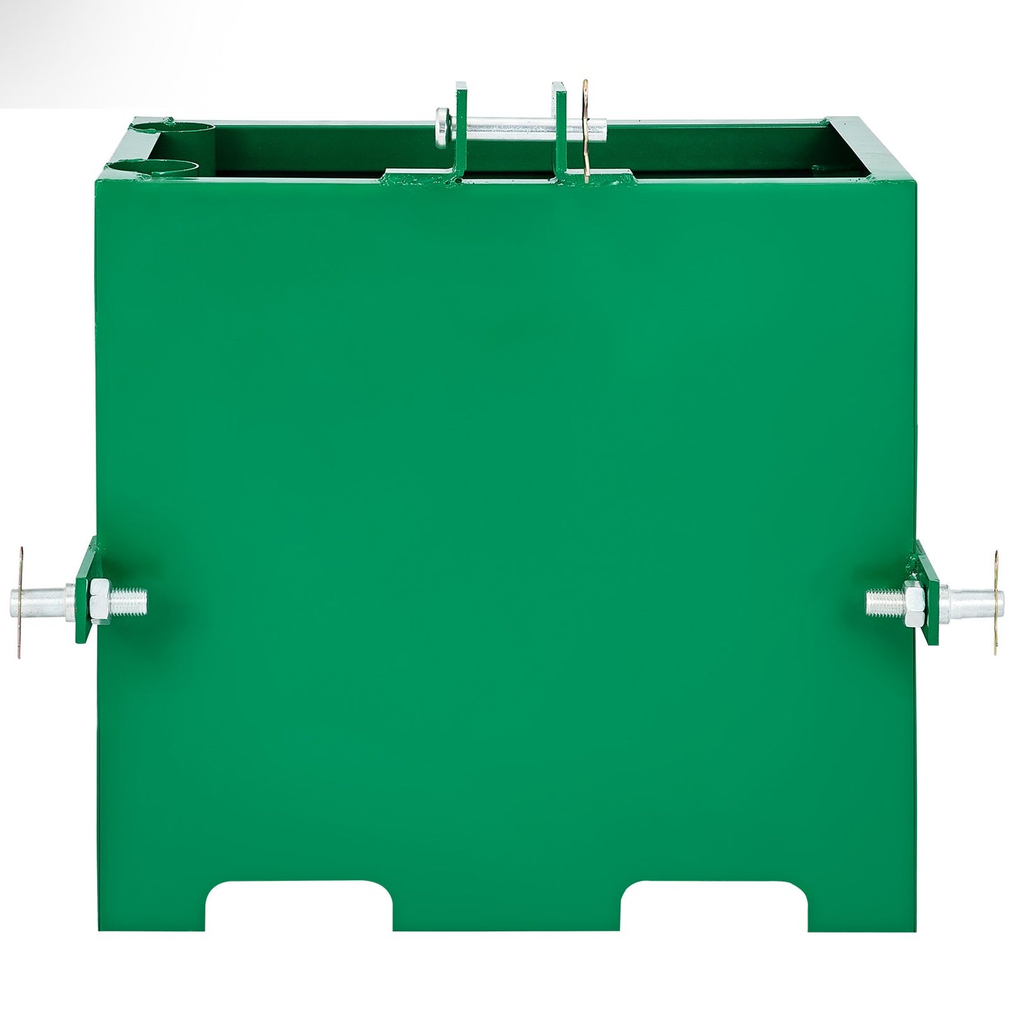 3-punkts ballastlåda, 800lbs kapacitet Hitch Ballast Box, Standard 2 tums kopplingsmottagare, traktorballastlåda med 5cu.ft volym, Heavy Duty Stål, Passar Kategori 1 traktortillbehör, Grön