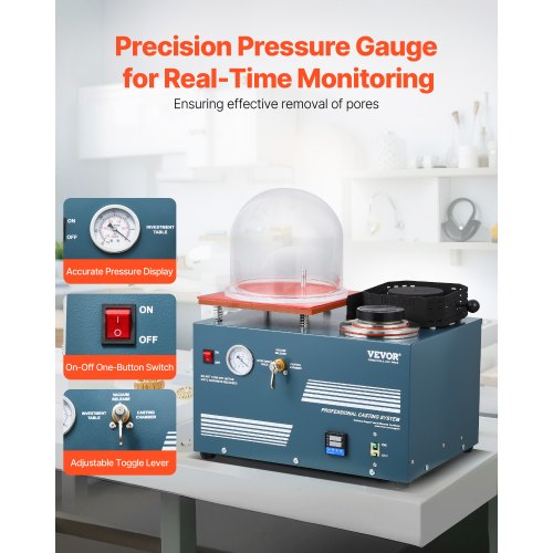 Vakuum-Feingussmaschine Schmelzofen Gießen Schmuck Schmelzen | EU