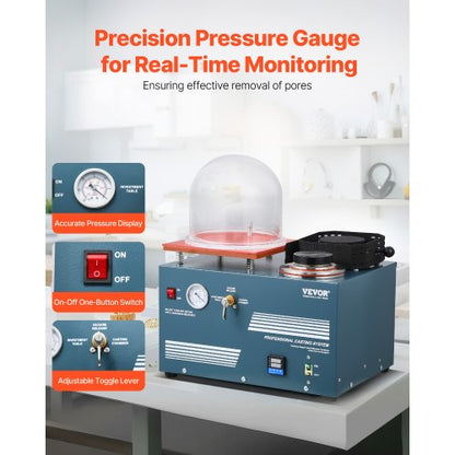 Vakuum-Feingussmaschine Schmelzofen Gießen Schmuck Schmelzen | EU