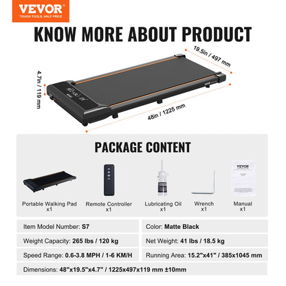 Walking Pad Unter Schreibtisch Laufband für Home Office Arbeit Walking Joggen