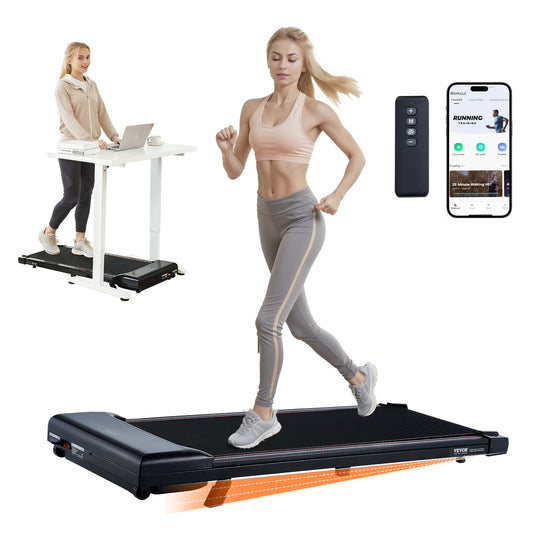 Walking Pad Under Desk Inclined Treadmill for Home Office Jogging