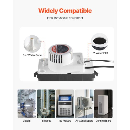 Condensate Removal Pump Automatic Condensate Pump 1/50 hp 65 gph 4.57 m lift | EU