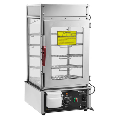 Commercial Food Warmer Display 5 Tier Food Steamer Buns Warmer Electric