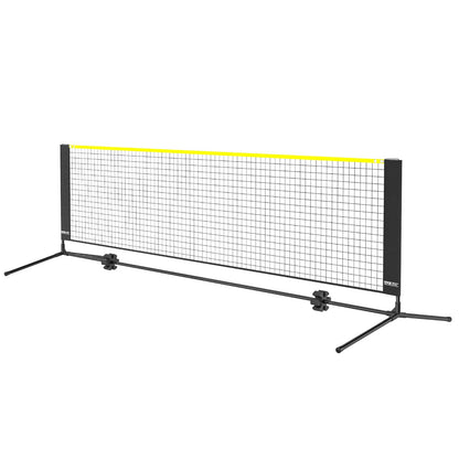 Badmintonnetz, höhenverstellbares Volleyballnetz, 3 m breites, zusammenklappbares Pickleballnetz, tragbares, einfach zu installierendes Tennisnetz-Set mit Stangen, Ständer und Tragetasche, für Kinderspiele im Garten im Innen- und Außenbereich