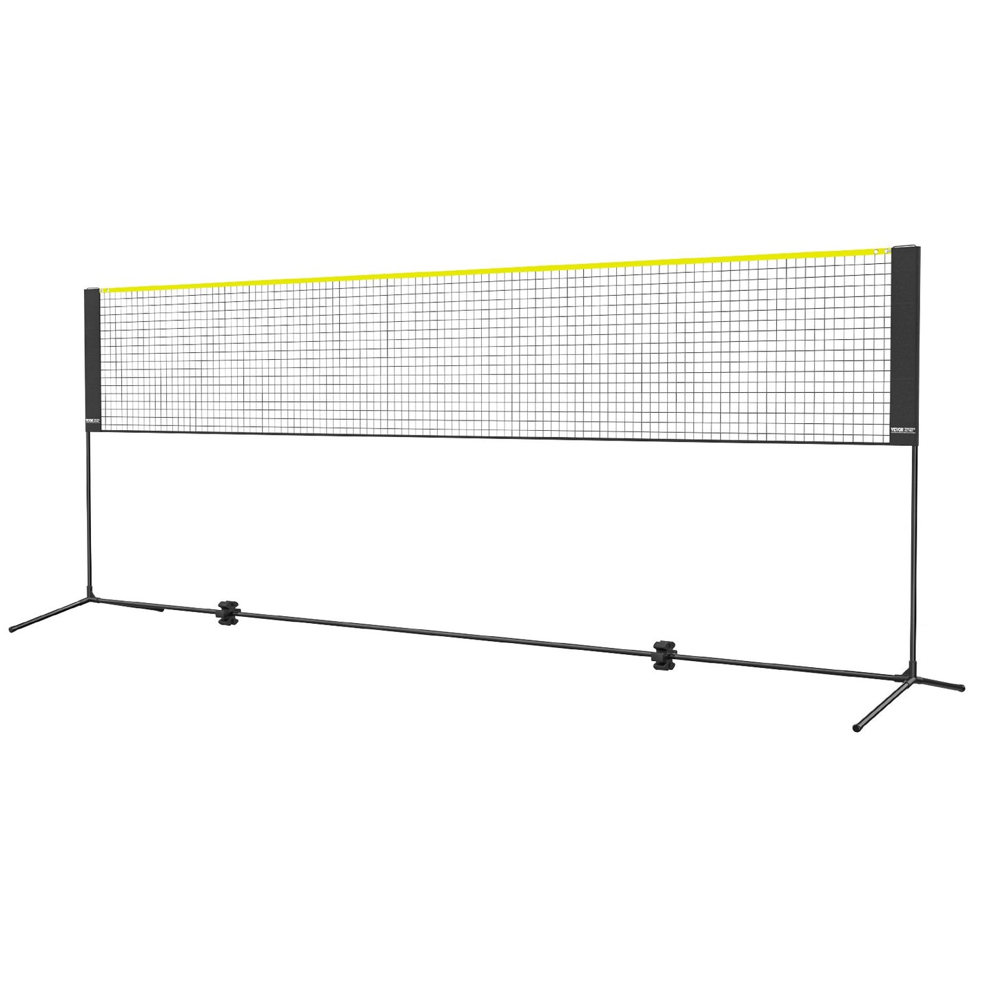 Badmintonnät, höjdjusterbart volleybollnät, 14 fot brett hopfällbart pickleballnät, portabelt lättinstallerat tennisnätset med stavar, stativ och bärväska, för barnbakgårdsspel inomhus utomhusbruk