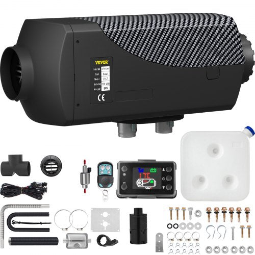 8KW Diesel Air Heater Muffler Diesel Heater 12V Remote Control Diesel Parking Heater with LCD Switch for Car Trucks Motorhome Boat and Bus
