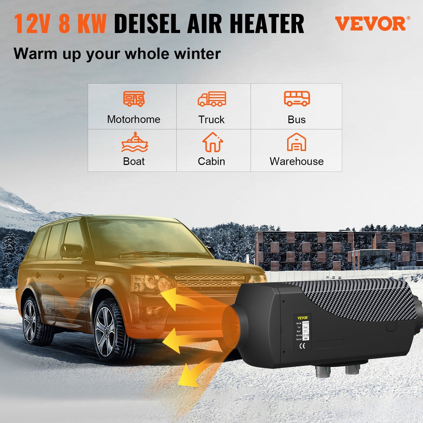 Diesel heater 8KW Air diesel heater PLANAR 12V Diesel air heater for cars Trucks Motorhome Boat bus CAN