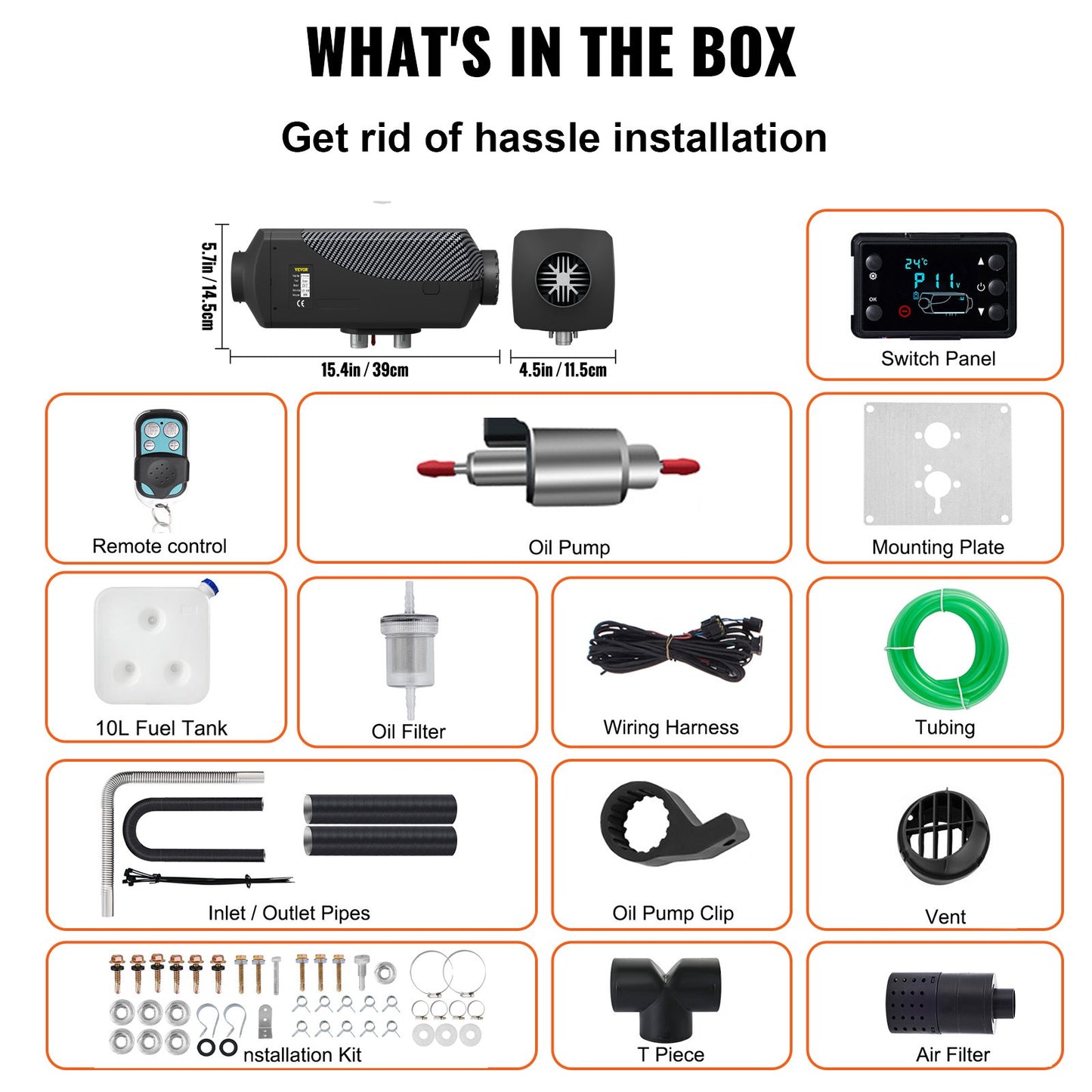 Diesel heater 8KW Air diesel heater PLANAR 12V Diesel air heater for cars Trucks Motorhome Boat bus CAN