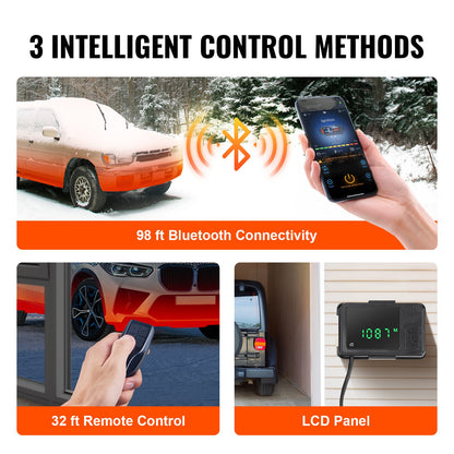 Diesel Air Heater 12V 2KW Bluetooth App LCD Display for Car Bus Motorhome Indoor