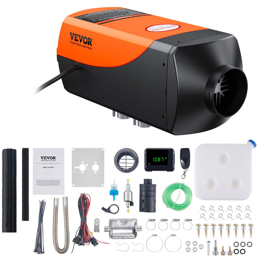 Diesel Luftvärmare 12V 2KW LCD Display Fjärrkontroll för bilbuss husbil inomhus