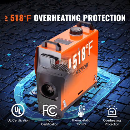 Diesel-Luftheizung All-in-One 12V 8KW Bluetooth App LCD für Auto RV Innen