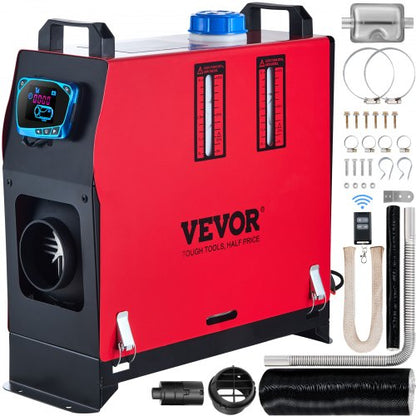 8KW Diesel Air Heater Muffler Diesel Heater 12V 8000W Diesel Parking Heater Remote Control Remote Control with LCD Switch for Car Bus Trucks Motorhome and Boats