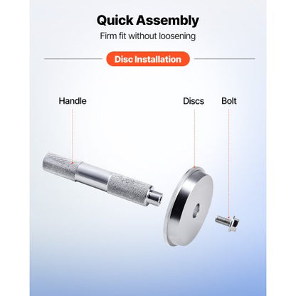 Lagerpresssats, 10 delar, Lagerbana och Tätningsdrivare med 9 bussningar och handtagsaxel, Bussningsdrivare Verktygssats, Robust Aluminiumlegering Demonterings- och Monteringsverktygssats med Förvaringsväska |  EU