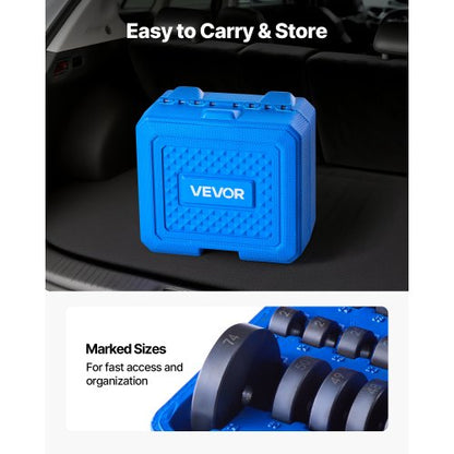 Lagerpresssats, 10 delar, Lagerbana och Tätningsdrivare med 9 bussningar och handtagsaxel, Bussningsdrivare Verktygssats, Robust Aluminiumlegering Demonterings- och Monteringsverktygssats med Förvaringsväska |  EU