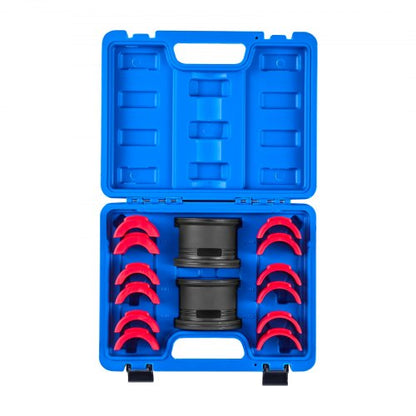 Lagerpresssats, 14 delar, Lagerbana och tätningsdrivare med bussningar och adaptrar, Bussningsdrivare Verktygssats, Robust Kolstålstätningsborttagnings- och installationsverktygssats med förvaringsväska |  EU