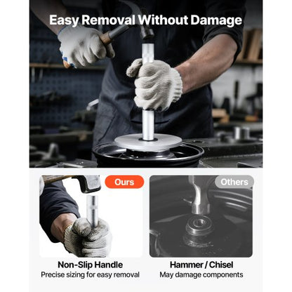 lagerpresssats, 7 delar, lagerbana och tätningsdrivare med 5 bussningar, handtagsaxel och förlängningsstång, bussningsdrivare verktygssats, kraftig demonterings- och installationsverktygssats med förvaringsväska |  EU