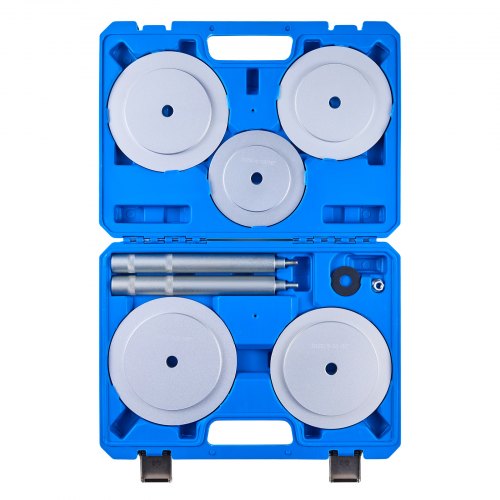 lagerpresssats, 7 delar, lagerbana och tätningsdrivare med 5 bussningar, handtagsaxel och förlängningsstång, bussningsdrivare verktygssats, kraftig demonterings- och installationsverktygssats med förvaringsväska |  EU