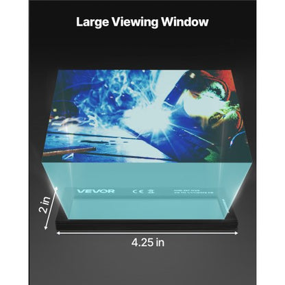 automatiskt nedbländande svetslins 108 x 51 mm, svetslins med skugga 11, äkta färg, med dubbla ljusbågssensorer, kompatibel med de flesta svetshjälmar för TIG-, MIG-, MMA- och ljusbågssvetsningstillämpningar |  EU