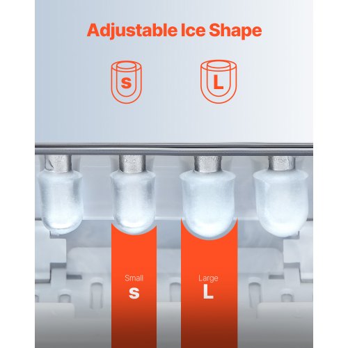 Portable Countertop Ice Maker 1.8 kg/24 hours Self-cleaning with Bucket | EU