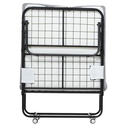 Hopfällbar säng hopfällbar säng med 4 tums skummadrass för vuxna och gäster