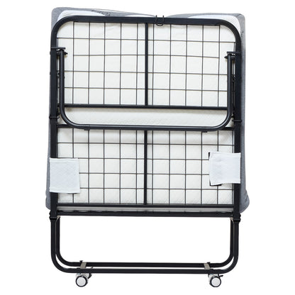 Hopfällbar säng hopfällbar säng med 5 tums skummadrass för vuxna och gäster