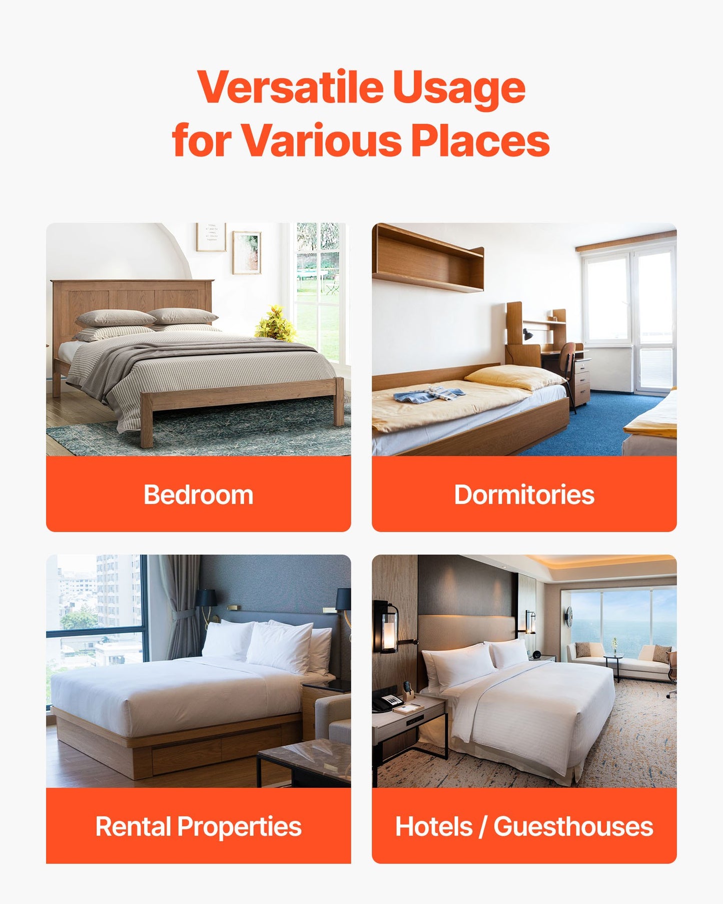 Twin Size Bunkie Board, 0.4 in Foldable Bed Board Slats with Connection, Wooden Mattress Support for Twin Size Bed, Support under Mattress Boards, Ready to Use, 8 Piece, Burlywood