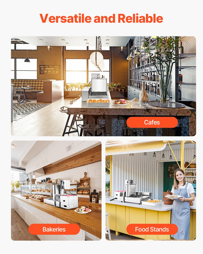 Commercial Automatic Donuts Machine, 4 Rows Donuts Making Equipment, 240 pcs/hour Electric High Power Doughnut Maker, Stainless Steel Frying Auto Fryer, with Intelligent Control