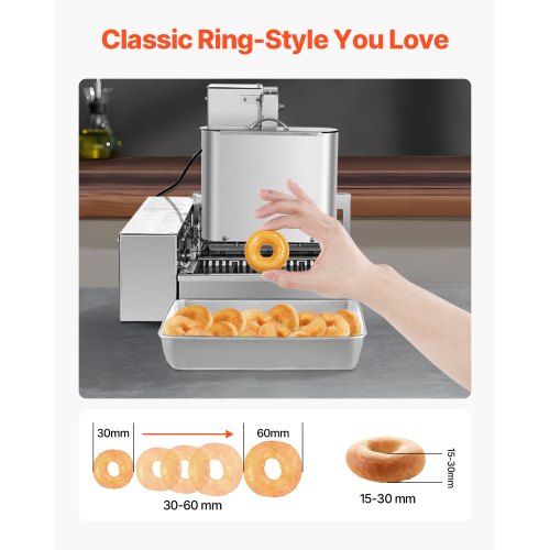 Kommerzielle automatische Donut-Maschine Donut-Maschine 4 Reihen 240 PCS/H | EU