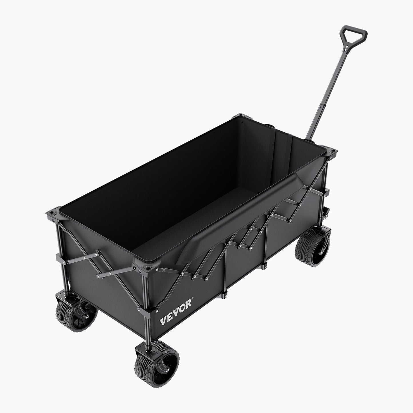 Extended Folding Carts 300L&amp;450LB Heavy Duty Folding Garden Cart