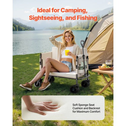 Hopfällbar vagn som kan omvandlas till bänklast på 220 kg och 220 liters nyttovagn |  EU