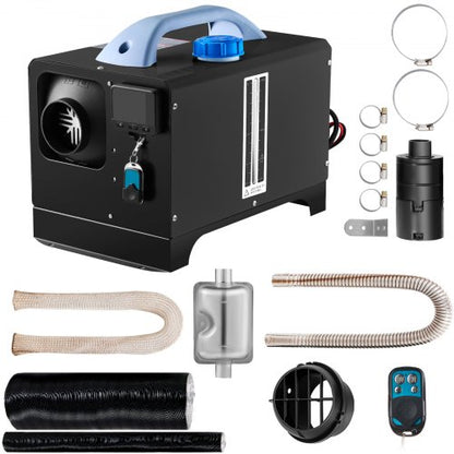 Diesel Air Heater 8KW, All in One 12V Truck Heater, Parking Heater with Black LCD, Remote Control, Fast Heating Diesel Heater for RV Truck, Boat, Bus, Car Trailer, Motorhomes