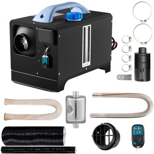 Diesel Air Heater 8KW, All in One 12V Truck Heater, Parking Heater with Black LCD, Remote Control, Fast Heating Diesel Heater for RV Truck, Boat, Bus, Car Trailer, Motorhomes